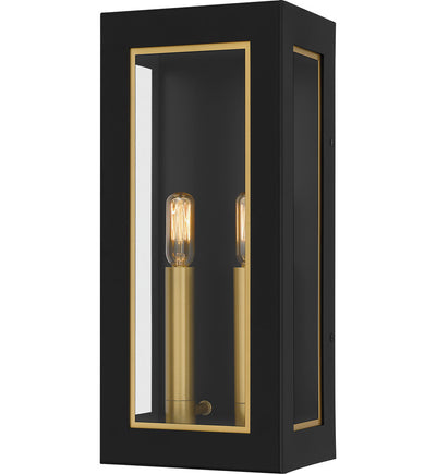 Quoizel - BBN8406MBK - Bourbon 15" Outdoor Wall Sconce