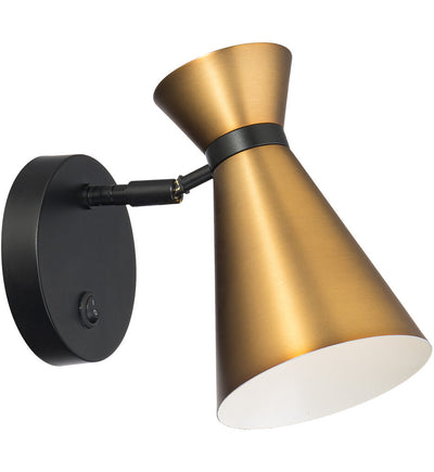 dweLED - BL-57108-BK/AB - Pin Up 8" Wall Sconce