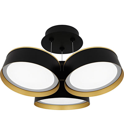 Quoizel - BYS1719MBK - Byrnes 19" Semi-Flush Mount