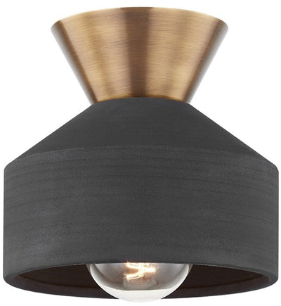 Troy Lighting - C9808-PBR/CBK - Covina 7.75" Flush Mount