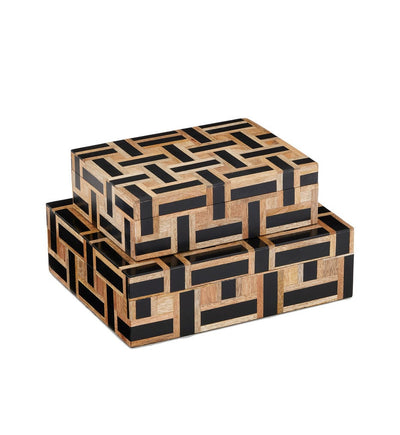 Currey & Company - Aarna Black Box Set of 2