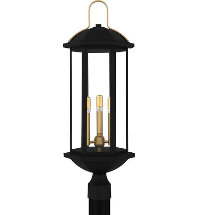 Quoizel - CFD9010MBK - Crestfield 28" Outdoor Post Light