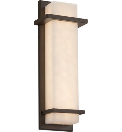 Justice Design Group - CLD-7612W-DBRZ - Monolith 14" Outdoor Wall Sconce