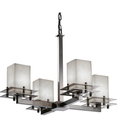 Justice Design Group - CLD-8100-15-NCKL - Metropolis 25" Chandelier