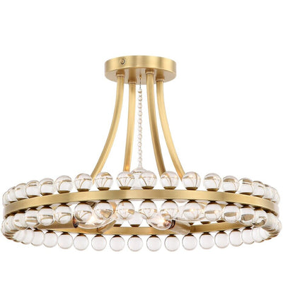 Crystorama - Clover 18" Semi-Flush Mount
