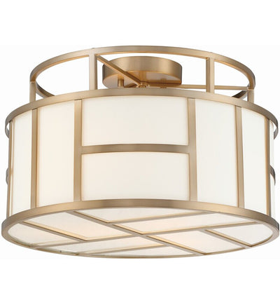 Crystorama - Danielson 16.75" Semi Flush