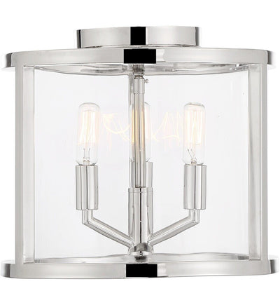 Crystorama - DEV-B8003-PN_CEILING - Devon 11.75" Flush Mount