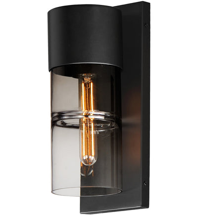 ET2 - E26142-142BK - Smokestack 13.75" Outdoor Wall Sconce