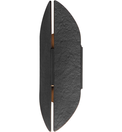ET2 - E30142-BKAB - Tectonic 14" Outdoor Wall Sconce