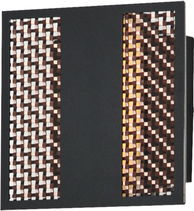 ET2 - E30290-ACPBK - Interlace 6.5" Outdoor Wall Sconce