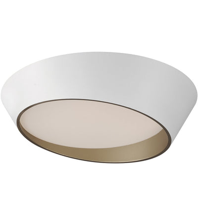 ET2 - E51032-WTGLD - Slant 19.75" Flush Mount