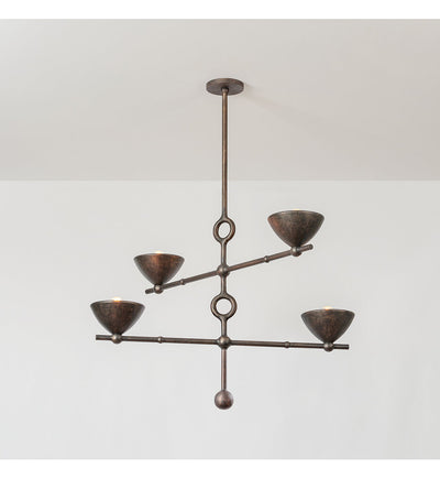 Troy Lighting - F2338-BPG - Vishal 38" Chandelier