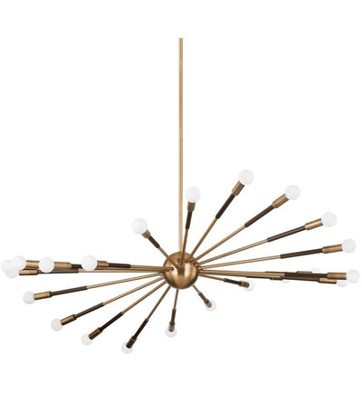 Troy Lighting - F3051-PBR/BRZ - Obie 50.75" Chandelier