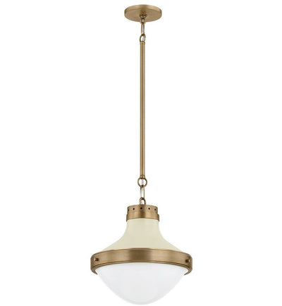 Troy Lighting - F3113-PBR/SSD - Maxton 13.5" Pendant