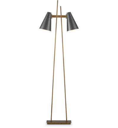 Currey & Company - 8000-0163 - Duet 63.5" Floor Lamp