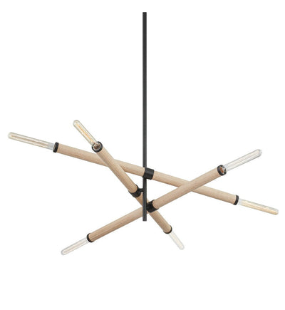 Troy Lighting - F6706-SBK - Cruiz 50.75" Chandelier