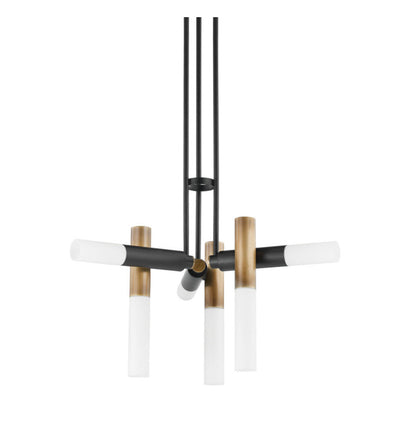 Troy Lighting - F8634-PBR/SBK - Koa 33.5" Chandelier