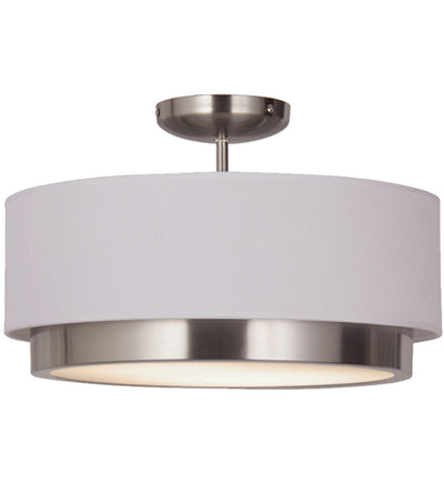 Justice Design Group - Tate 15.75" Semi-Flush