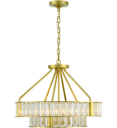Crystorama - FAR-6006-AG - Farris 24.5" Chandelier