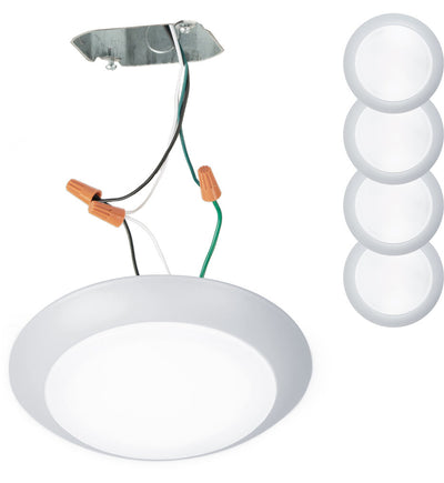 WAC Limited - FM-306-930JB-WT-4 - Disc 7.4" Flush Mount (Pack of 4)