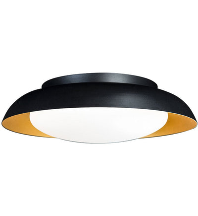 dweLED - FM-49118-BK/GO - Taurus 17.88" Flush Mount