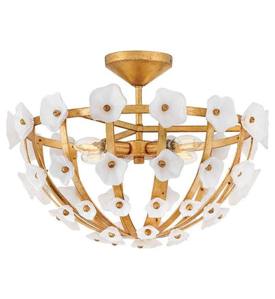 Fredrick Ramond - FR41633DA - Azalea 20.25-Inch Semi-Flush Mount