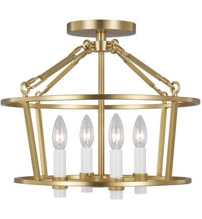 Visual Comfort Studio - CF1064BBS - Chapman & Myers - Marston 16.375" Semi-Flush