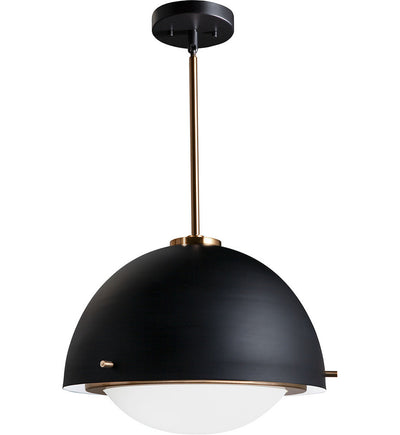 Justice Design Group - FSN-4001-OPAL-MBBR - Hemisphere 15" Pendant
