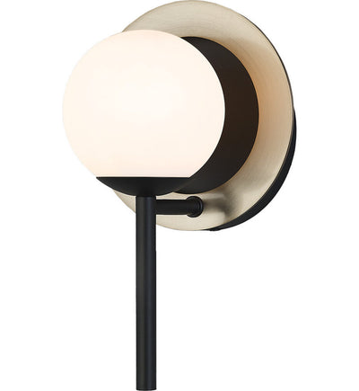 Justice Design Group - FSN-4221-OPAL-MBBR - Halo 9.5" Wall Sconce