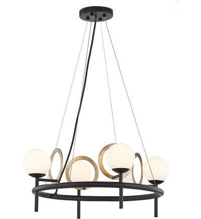 Justice Design Group - FSN-4225-OPAL-MBBR - Halo 22" Chandelier