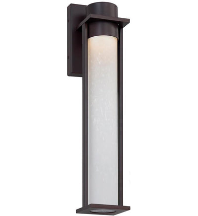 Justice Design Group - FSN-7164W-ETCH-MBLK - Wooster 18.75" Outdoor Wall Sconce