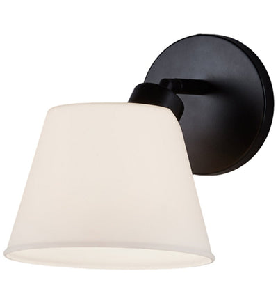 Justice Design Group - FSN-8071-OPAL-MBLK - Envoy 7.75" Wall Sconce