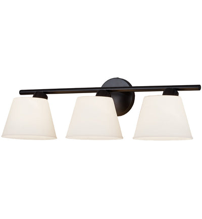 Justice Design Group - FSN-8073-OPAL-MBLK - Envoy 24" Bath Vanity Light