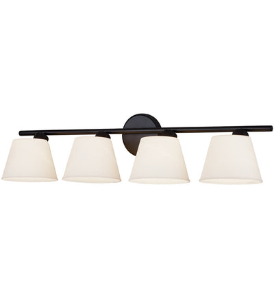 Justice Design Group - FSN-8074-OPAL-MBLK - Envoy 32.72" Bath Vanity Light