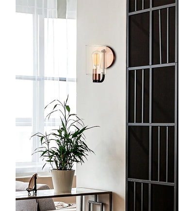 Justice Design Group - FSN-8081-CLER-MBBR - Poise 7.75" Wall Sconce