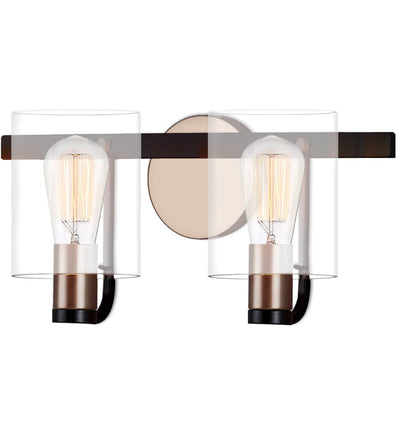 Justice Design Group - FSN-8082-CLER-MBBR - Poise 15.5" Bath Vanity Light