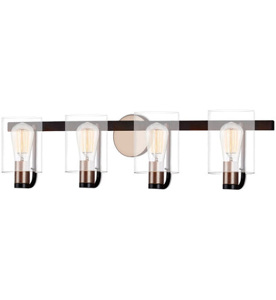 Justice Design Group - FSN-8084-CLER-MBBR - Poise 32.5" Bath Vanity Light