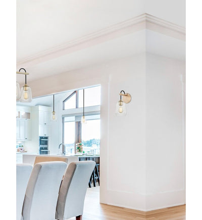 Justice Design Group - FSN-8101-CLER-MBBR - Arcwell 12.75" Wall Sconce