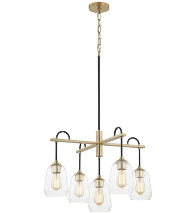 Justice Design Group - FSN-8105-CLER-MBBR - Arcwell 27" Chandelier