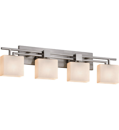 Justice Design Group - FSN-8704-55-OPAL-NCKL - Aero 36" Bath Vanity Light