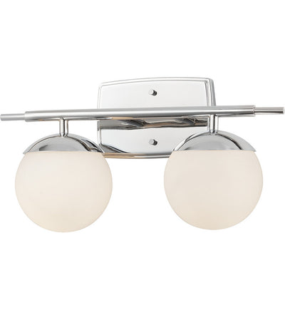 Justice Design Group - FSN-8962-OPAL-CROM - Epoch 18" Bath Vanity Light