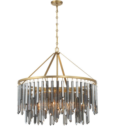 Crystorama - GEM-7005-MG-SS - Gemma 32-Inch Chandelier