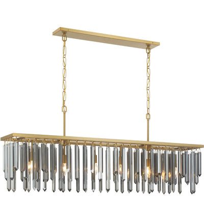 Crystorama - GEM-7007-MG-SS - Gemma 52-Inch Chandelier