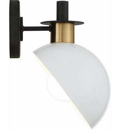 Crystorama - GIG-811-BK-AG - Gigi 10.5" Wall Sconce