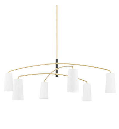 Mitzi - H612806-AGB/SBK - Evelyn 65.25" Chandelier