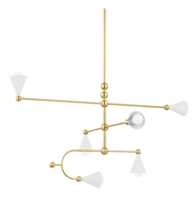 Mitzi - H681806-AGB/SWH - Hikari 42.5" Chandelier