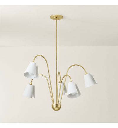 Mitzi - H852805-GL/TWH - Lila 30.25" Chandelier