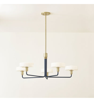 Mitzi - H886805-AGB/SBL - Aston 39" Chandelier