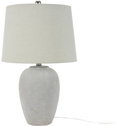 Nourison - 848783007355 - Unglazed Concrete Urn 23" Table Lamp
