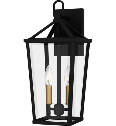 Quoizel - HUL8407MBK - Hull 17.5" Outdoor Wall Sconce
